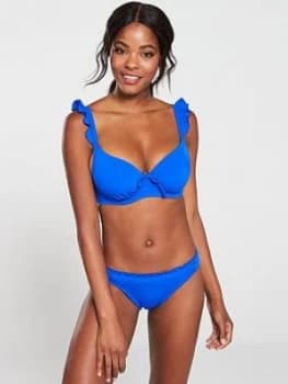Pour Moi Santa Monica Underwired Bikini Top - Ultramarine, Ultramarine, Size 32C, Women