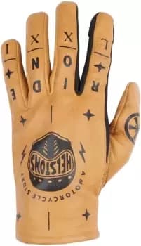 Helstons Kustom Motorcycle Gloves, brown, Size 3XL, brown, Size 3XL