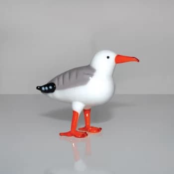 Objets d'Art Miniature Glass Ornament - Seagull