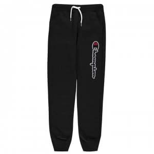 Champion Logo Fleece Jogging Bottoms - Black NBK KK001