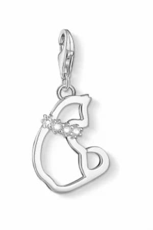 Ladies Thomas Sabo Sterling Silver Charm Club Cat Charm 1245-051-14
