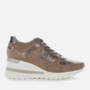 Dune Womens Elouera Wedged Trainers - Taupe - UK 5