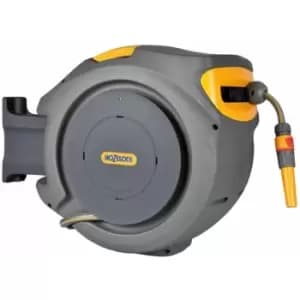 Hozelock - Wall Mounted Hose Reel with 25 m Hose Auto Reel Grey