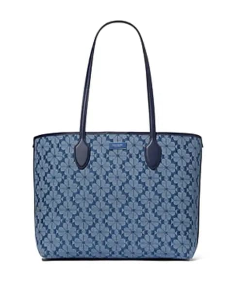 kate spade new york Spade Flower Jacquard Denim Bleecker Large Tote
