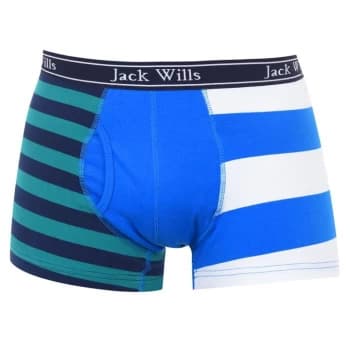 Jack Wills Bridley Stripe Boxer Short - Deep Blue