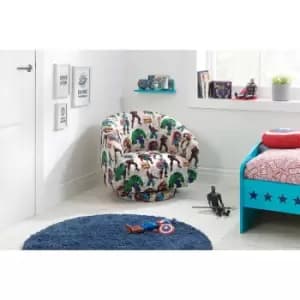 Birlea Childrens Marvel Accent Swivel Chair, Multi