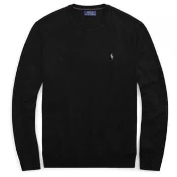 Polo Ralph Lauren Polo Ralph Lauren Marino Wool Crew Neck Jumper - Polo Black