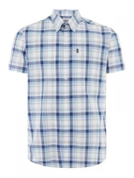 Mens Barbour Gerald Short Sleeve T Shirt Blue
