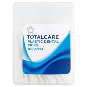 Superdrug Total Care Plastic Dental Picks 100Pcs