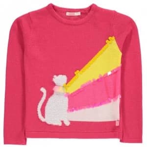 Billieblush Cat Jumper - CRANBERRIES 48M