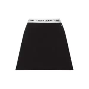 Tommy Jeans Tjw Logo Waistband Skirt - Black