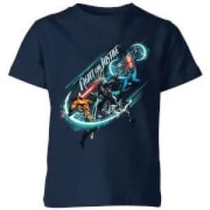 Aquaman Fight for Justice Kids T-Shirt - Navy - 11-12 Years