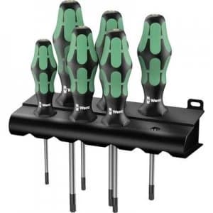 Wera 367/6 TORX HF Workshop Screwdriver set 6 Piece TORX socket