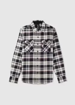 Replay Mens Shirt No Thema In Deep Mahogany