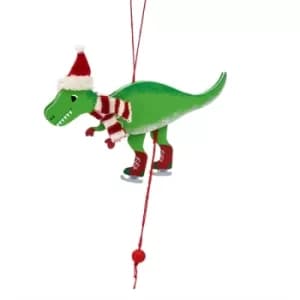 Roarsome Dinosaur Jumping Jack Hanging Decoration