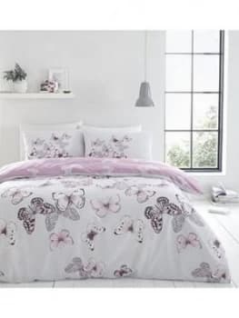 Catherine Lansfield Butterflies Duvet Cover Set