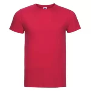 Russell Mens Slim Short Sleeve T-Shirt (XL) (Classic Red)