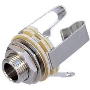 6.35mm audio jack Socket vertical vertical Number of pins 3 Stereo Silver Rean AV NYS 230