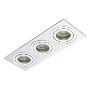 Inlight Pasto Triple Ceiling Downlight Polished Silver