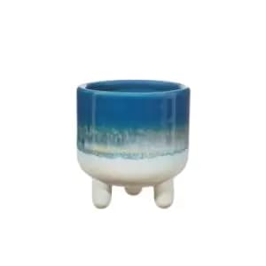 Sass & Belle Mojave Glaze Blue Planter