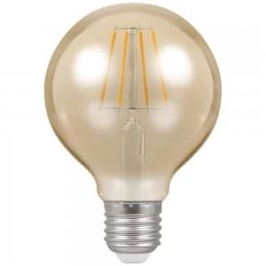 Crompton LED Globe G80 ES E27 Filament Antique 5W Dimmable - Extra Warm White