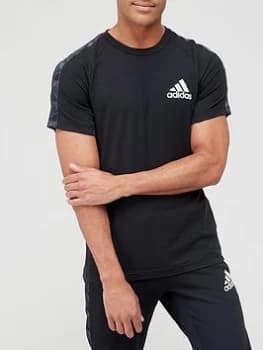 adidas Tape T-Shirt - Black/White Size M Men