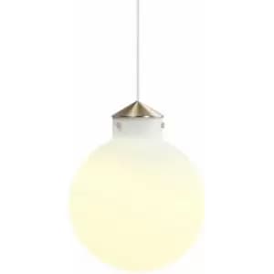 Nordlux Raito 30cm Globe Pendant Ceiling Light Opal Glass, E27