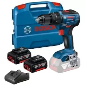 18v gsb 18V-55 Brushless Combi Hammer Drill - 2 x 5.0ah Battery + l Case - Bosch