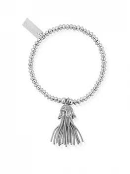 ChloBo Childrens Sterling Silver Didi Tassel Bracelet - Silver