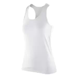 Spiro Womens/Ladies Impact Softex Sleeveless Fitness Vest Top (L) (White)