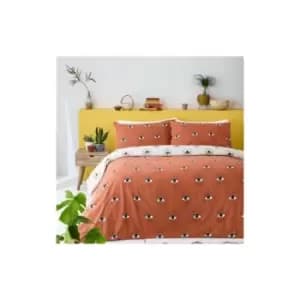Furn Theia Eye Duvet Cover Set (Double) (Pink Clay) - Pink Clay