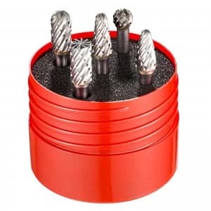 Dormer P88004 5 Piece Solid Carbide Burr Set