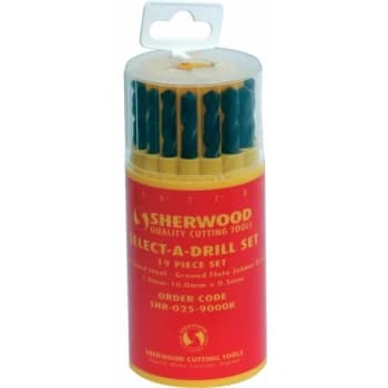 Sherwood - 19-Pce Select-a-Drill Set 1.0-10.0X0.5MM