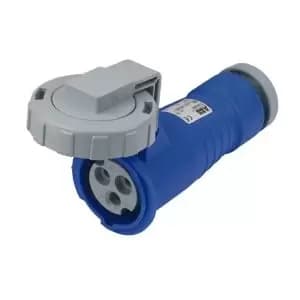 Abb 216C6W Conn, Mains Socket, 16A, 250V, Blue