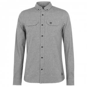 Firetrap Long Sleeve Shirt Mens - White/Black