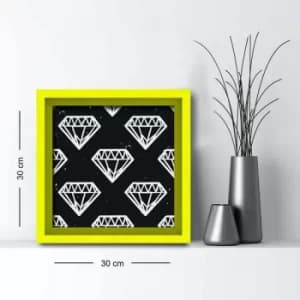 3030AHS-061 Multicolor Decorative Framed MDF Painting