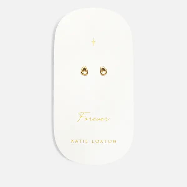 Katie Loxton Womens Forever Stud Pebble Earrings - Gold