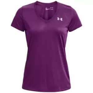 Under Armour Tech Solid T Shirt Ladies - Purple