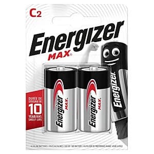 Energizer Max C LR14 1.5V Alkaline Batteries 2 pac k