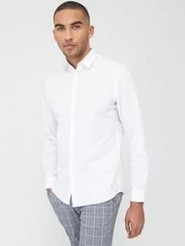 Selected Homme Linen Slim Fit Shirt - White