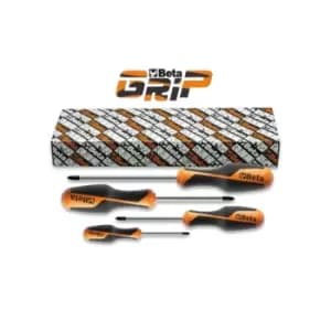 Beta Tools 1262 /S4 4pc Beta GRIP Non-Slip Phillips Screwdriver Set (Box)