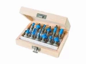 Silverline 251591 12mm TCT Router Bit Set 12pce