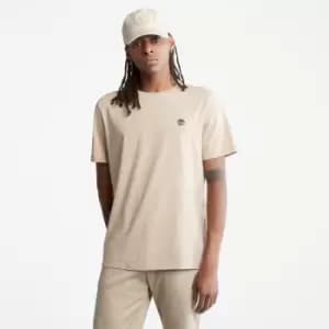 Timberland Dunstan River Slim-fit T-Shirt For Men In Beige Beige, Size L