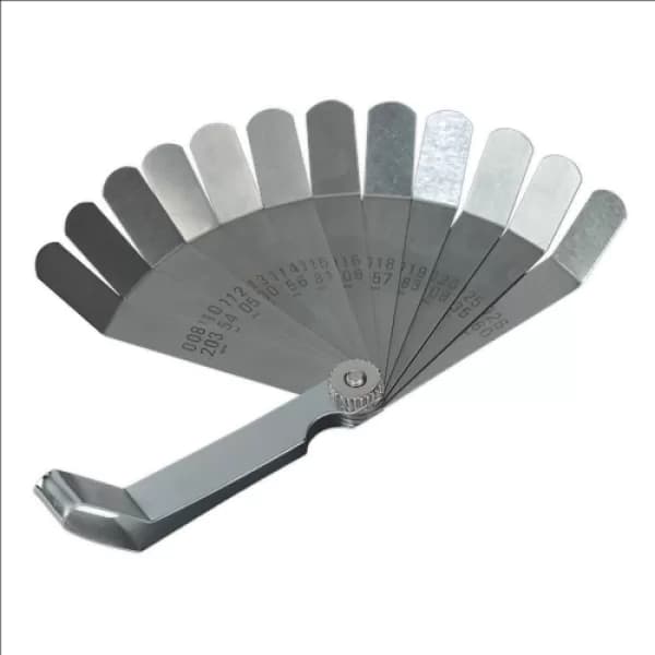 Genuine SEALEY Siegen S0516 Feeler Gauge 12 Blade Offset - Dual Marked
