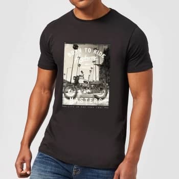 Born To Ride Mens T-Shirt - Black - 3XL - Black