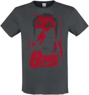 David Bowie Amplified Collection - Aladdin Sane T-Shirt charcoal