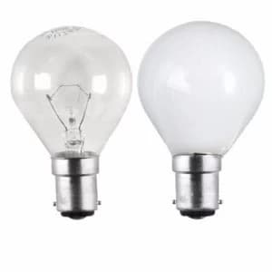 Status 40W Small Bayonet Cap Golf Ball Bulb - Clear - Single