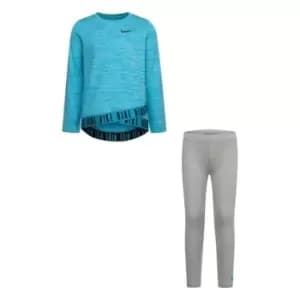 Nike T Shirt and Leggings Set Baby Girls - Blue