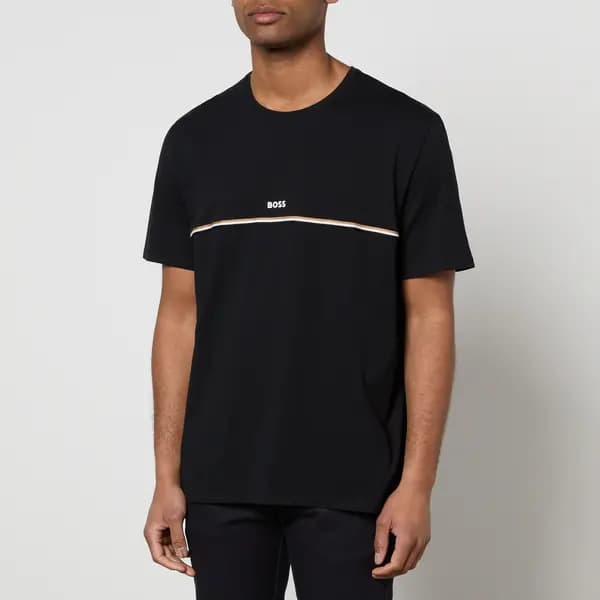 BOSS Bodywear Unique Cotton-Blend Jersey T-Shirt - S Black Tops male 50515395-001 S