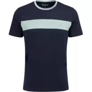 Barbour Steaford Panel T-Shirt - Blue